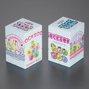 カスタムロゴ2x2 <span class=keywords><strong>3x3</strong></span> 4x4 5x5x5印刷高忠実度マジックキューブプロモーションパズルギフトピラミッドキューブスクラッチ耐性