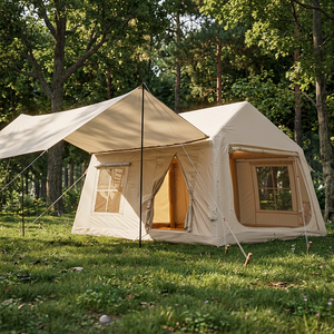 4 Season Inflatable <b>Tent</b> with Oxford Fabric 3000mm <b>Waterproof</b> UV Protection Ventilation Easy Setup Single Layer 400x275x200cm - Product Image 1