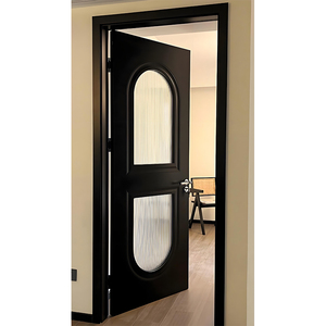 Hiện đại chuyên nghiệp gỗ rắn kính mờ không thấm nước hoàn thành Hướng dẫn sử dụng cửa cho nhà bếp và nhà vệ sinh sử dụng căn hộ - Product Image 2