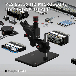 YCS 6575X超HD三眼顕微鏡360ロータリー6.5x7.5倍携帯電話マザーボードPCB溶接修理用大型ベース - Product Image 3