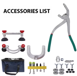 Kit d'outils de réparation de bosses de <span class=keywords><strong>voiture</strong></span> : Pince à cornet, extracteur réglable, support double face pour la réparation des bords de portières et de la peinture - Product Image 2