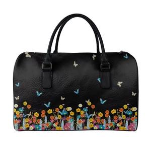 กระเป๋าเดินทางผู้หญิงหนังใส่ได้ทุกเพศกระเป๋ากีฬาลายดอกไม้ป่ากระเป๋าถืออเนกประสงค์สำหรับเป็นของขวัญที่ดีที่สุด - Product Image 1