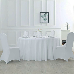 Mantel de algodón de gran tamaño, cubierta de lino de ganchillo blanco para mesas de comedor extragrandes, manteles de gran tamaño - Product Image 4