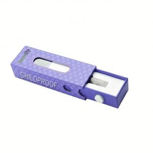 Luxury Child-Resistant Premium <b>Boxes</b> EVA Inlay <b>with</b> <b>Lock</b> Side Button & Sliding Design Paper Boxe Custom Your logo - Product Image 1