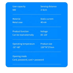 Không thấm nước duy nhất kiểm soát truy cập cửa kim loại ID IC Đầu đọc thẻ với đầu vào bàn phím - Product Image 6