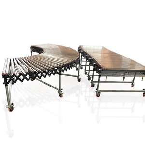 संचालित स्टेनलेस स्टील लचीला टेलीस्कोपिक चेन कन्वेयर सिस्टम मोटर एक्सटेसिबल रोलर कन्वेयर बेल्ट मशीन - Product Image 2