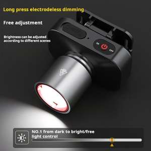 Lampe frontale LED tactique d'urgence portable à faisceau réglable COB ultra-lumineuse à haut lumen, étanche IP65, rechargeable par USB, GZ - Product Image 3