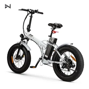 N-MOTO EN15194 Fat Tire 250W Foldable Urban Electric Bike Shimano Tourney 7 Speed Gears 250W Xiongda Motor Zoom Disc Brake