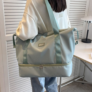 Custom Foldable Waterproof Cloth Fabric Travel Bags Lightweight Handbag Student Large-Capacity Luggage Bag Storage <strong>Gym</strong> <strong>Tote</strong> Bag - Product Image 5