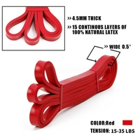 Bandas de Resistencia para Dominadas, Bandas Elásticas de Alta Resistencia para Entrenamiento de Fuerza, Estiramiento, Calentamiento