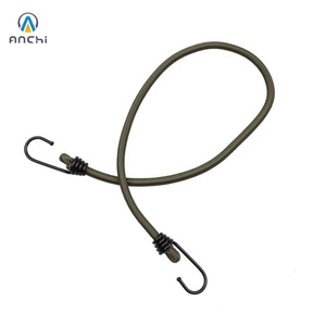 Cordon <span class=keywords><strong>élastique</strong></span> de 80 cm, <span class=keywords><strong>8</strong></span> <span class=keywords><strong>mm</strong></span>, vert armée, avec crochets en acier - Product Image 6