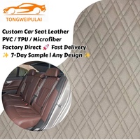 Promo Panas Karpet Mobil Kulit Otomotif 5D Bordir Quilted Anti Air Custom & Sarung Jok Mewah untuk Penggunaan Furnitur/Kursi