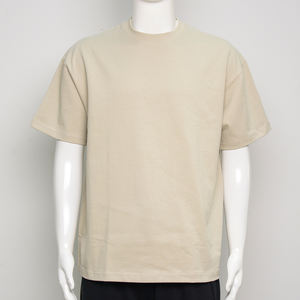 Camiseta YinQu 375G al por Mayor para Hombre, Camiseta Blanca Personalizable de Algodón de Calidad, Holgada, con Hombros Caídos, Talla Grande - Product Image 6