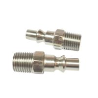USA type 1/4 BSP NPT acier inoxydable filetage mâle compagnie aérienne tuyau compresseur raccord rapide pneumatique raccord d'air bouchon