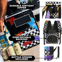 Bolsa Térmica Plegable Reutilizable con Aislamiento de PVC Ecológico y Logotipo Personalizado para Alimentos, Playa y Campamento