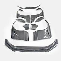 Kit carrosserie en fibre de carbone pour Mazda MX5 ND, MX5 amélioré au style Rocket, passages de roues larges, spoiler avant, diffuseur