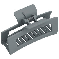 Pinces à cheveux carrées en plastique mat de haute qualité, couleur unie, 10,5 cm, pour femme, style jeune et élégant