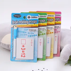 Children's Educational Teaching Cards Custom Math Dry Erase Flash Cards