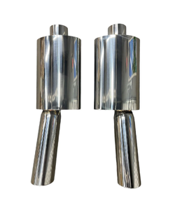 คาร์เล็ทดีไซน์แบบบลาสต์ไปป์ท่อไอเสียวีไอพีปลายโบโซด้านซ้ายและขวาคู่3 "นิ้ว L R - Product Image 2