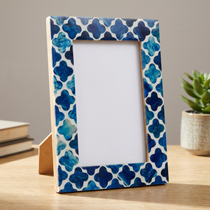 Marco de Fotos Personalizado al por Mayor, 6x4, con Incrustaciones de Resina, Hecho a Mano, para Arte Popular y Manualidades, con un Elegante Diseño de Amor, para Bodas y Navidad - Product Image 1