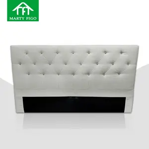 Factory custom hotel bed panel headboard single double sizes solid wood cushion padding upholstered tufted wooden bed headboards