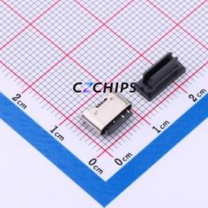 TYPE-C 6P LTH5.0 USB Connector SMD Connector ( Connector Type: Type-C )( Protocol Standard: USB 3.1 )( Gender: Female ) - Product Image 1