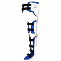Attelle de fixation hanches-genoux-chevilles-pieds réglable avec support cuisse pour la rééducation postopératoire