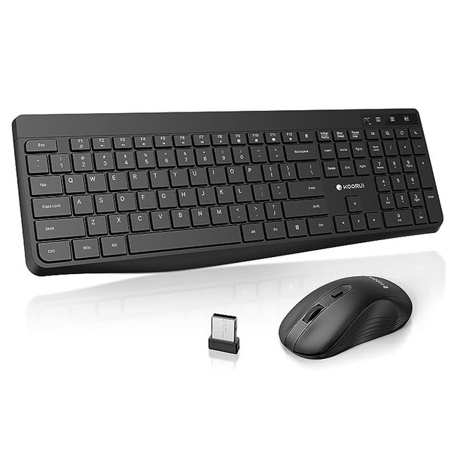 KOORUI BK104 Wireless Mouse and Keyboard Combo Keyboard and Mouses