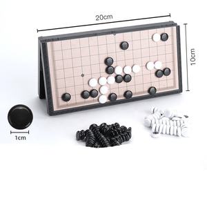 2 인용 Weiqi Go 게임 세트 마그네틱 접이식 보드 게임