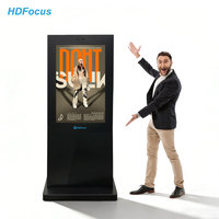 Pantalla LCD Publicitaria 4K Full HD de 32 43 49 55 65 75 Pulgadas, Reproductor de Video Vertical para Exteriores, Señalización Digital Impermeable IP65
