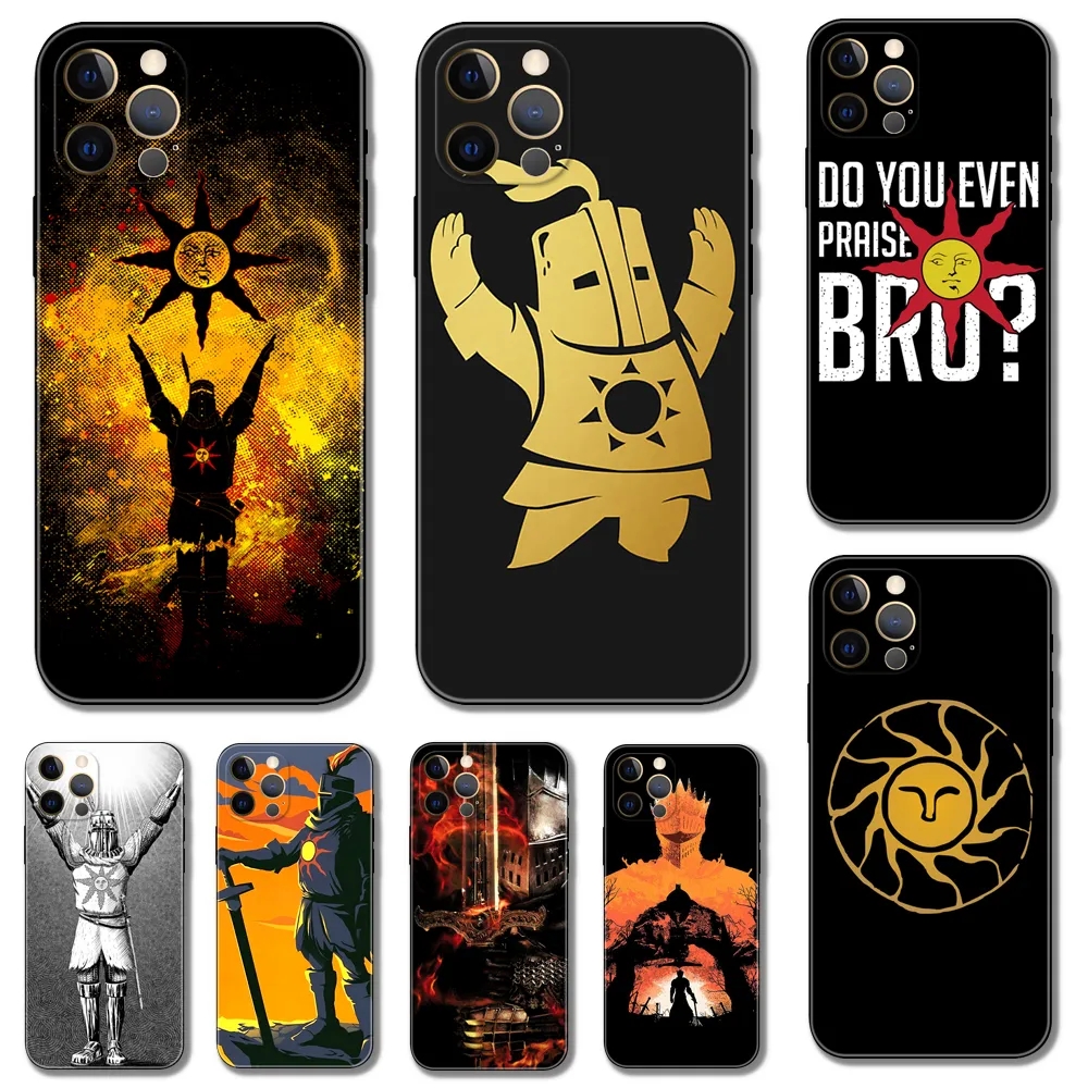 Custom Praise the Sun Dark Souls Silicone Cover for iPhone Pro Max - Shockproof UV Printed Mobile Case for Business & Street Fashion Custom Praise the Sun Dark Souls Silicone Cover for iPhone Pro Max - Shockproof UV Printed Mobile Case for Business & Street Fashion