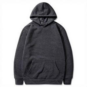 เสื้อสเวตเชิ้ตมีฮู้ดผู้ชาย สีพื้น สวมใส่สบายๆ ในฤดูใบไม้ร่วง ทรงปกติ แขนยาว ผ้าถักขนแกะ ดีไซน์มีกระเป๋า - Product Image 3