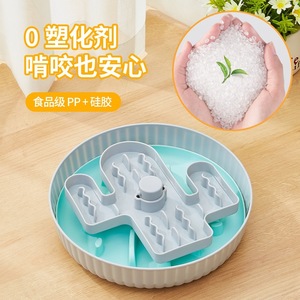 ชามอาหารหมุนได้สำหรับแมวและสุนัข ขนาด 26x26x6 ซม. ป้องกันการสำลัก ใช้ภายในบ้าน - Product Image 5