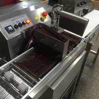 Ligne de production automatique de gaufrettes et biscuits TUORONG, petit système d'enrobage au chocolat, tunnel de refroidissement intégré, revêtement efficace