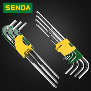 ชุดประแจหกเหลี่ยมหัวบอล 9 ชิ้น แบบยาว หัวบอลยาว ทำจากเหล็ก รูปตัว <span class=keywords><strong>L</strong></span> สีเงิน ประแจหกเหลี่ยมปลายบอล ประแจปลายกล่อง - Product Image 6