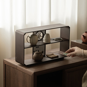 Guanlan Tea Storage Rack Rectangle Standing Type Durable Tea Ceremony Display Shelf for Teapot <b>Teacup</b> Set Dehua Origin - Product Image 5
