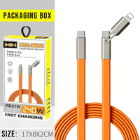 Nouvelle invention : Câble USB plat à double tête détachable, 240W 5A, charge super rapide, synchronisation des données 480 Mbps, emballage cadeau, logo personnalisé