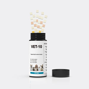 수의사 건강 쉬운 테스트 수의학 기기 10 매개 변수 소변 검사 스트립 (Vet-10) 개와 고양이 용 - Product Image 4