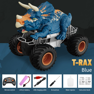 2023 nouveau meilleur vendeur Rc dinosaure camion 2.4g pulvérisation Simulation Dino télécommande voiture pour enfants <span class=keywords><strong>radiocommande</strong></span> jouets - Product Image 4