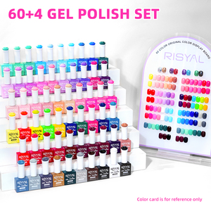 Ensemble de <span class=keywords><strong>vernis</strong></span> à ongles en gel RISYAL, <span class=keywords><strong>kit</strong></span> de gel pour ongles, 60 couleurs, gel <span class=keywords><strong>semi</strong></span>-<span class=keywords><strong>permanent</strong></span> UV LED, <span class=keywords><strong>vernis</strong></span> à ongles à retirer par trempage, base coat, top coat - Product Image 3
