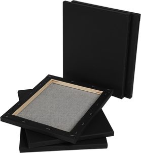 <span class=keywords><strong>Toile</strong></span> noire vierge tendue pour <span class=keywords><strong>peinture</strong></span> 8x10 pouces, cadre <span class=keywords><strong>de</strong></span> <span class=keywords><strong>toile</strong></span> tendue, <span class=keywords><strong>toile</strong></span> d'artiste tendue en gros - Product Image 4