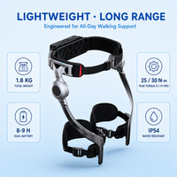 Exosquelette de marche à maillons de chaîne dissimulé et portable, robot d'assistance à la hanche pliable de 1,8 kg avec prédiction de la marche par IA