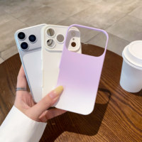 Coque personnalisable tendance pour iPhone 18 17 Pro Max, dégradé, grande fenêtre, 2-en-1, protection intégrale antichoc, écologique et mignonne