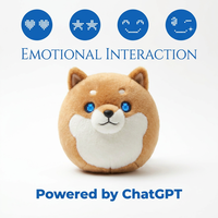 Peluche électronique Shiba Inu ChatGPT, jouet vocal interactif avec LED à changement de rythme, personnalisable, unisexe, usage quotidien, Cuteyeah AL170
