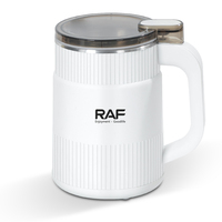 Molinillo de Café Eléctrico RAF R.7143, Cuchillas de Acero Inoxidable Blancas, Molinillo Rápido de Especias y Hierbas, Portátil