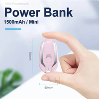 Cargador Portátil de Emergencia para Teléfono Móvil, Mini Power Bank de Bolsillo con Llavero para iPhone y Android