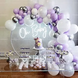 103 buah Pastel Maca dekorasi dinding kupu-kupu 3D Set lengkungan karangan bunga balon Mint ungu merah muda bayi pesta ulang tahun pernikahan Baby Shower