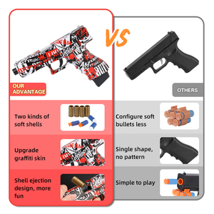 Pistolets souples à <span class=keywords><strong>air</strong></span> de sécurité de haute qualité Jeu de tir pour enfants Pistolet jouet avec balles molles - Product Image 4