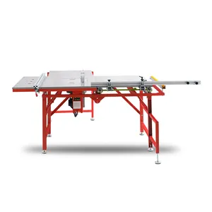 New style compact wood tool panel sliding table saw machine