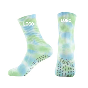 Chaussettes de <span class=keywords><strong>Pilates</strong></span> personnalisées pour femmes, multicolores, antidérapantes, confortables, chaussettes de yoga sport tie-dye - Product Image 5